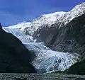 The Franz Josef glacier in New Zealand