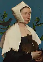 A Lady with a Squirrel (Anne Lovell?)