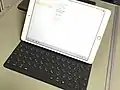 2015: The iPad Pro is announced. It works with a stylus pen and a keyboard cover, and has a bigger screen than the regular iPad.