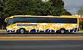 A Magnicharters shuttle bus in Cancun.