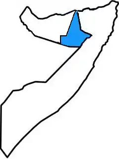 Location of Khaatumo