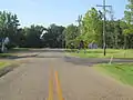 Louisiana State Highway 153 in the village