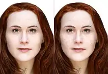 Digital image created from CT scans of skulls to depict an estimation of the victim in life