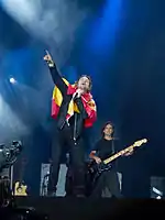 Maná performing in Madrid in 2012.