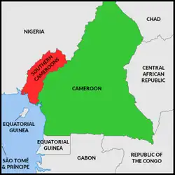 Location of Ambazonia