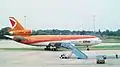 A CP Air DC-10 at Manchester Airport.