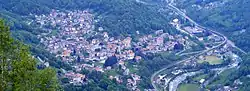 Panorama of Mezzenile from Monte Crestà