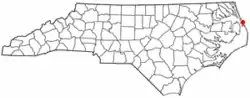 Location of Nags Head, North Carolina