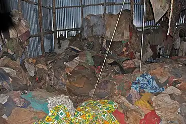 Clothing and things that belonged to genocide victims