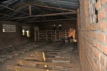 The Ntarama Church.  5,000 people hid here from the militia