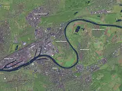 Satellite view of Offenbach.
