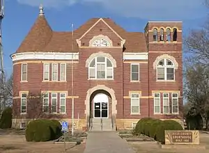Rush County courthouse in La Crosse