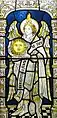 Stained glass of archangel Uriel as regent of the sun, Chester Cathedral