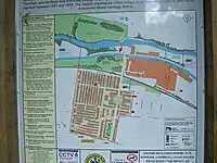 Salt's Mill and street map of Saltaire