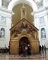 The tiny church, Porziuncola, has the Church of Mary and All Angels built around it.