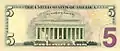 The Lincoln Memorial is on the back of the $5 bill