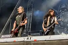 Sodom performing live at Rockharz in 2018
