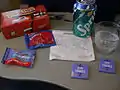 Typical food on Southwest Airlines