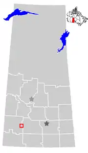 Location of Swift Current