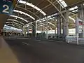 International departures drop off area