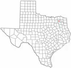 Location of Sulphur Springs in the state of Texas.