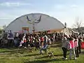 Tent in annual Luján youth pilgrimage (Argentina, 2013)
