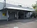 Entrance canopy, on the southbound side