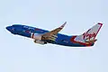 An old Virgin Blue plane in 2006