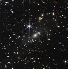 A picture of many galaxies and stars.