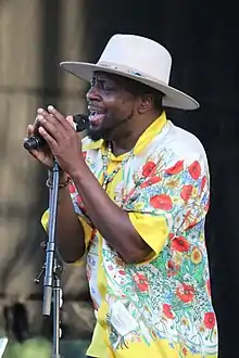 Jean performing in 2021