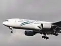 An air New Zealand 777,its second lagest plane.