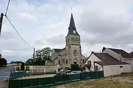 The church in Aulnay-sur-Marne