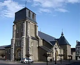 A general view of the church of Saint Jean-Baptiste