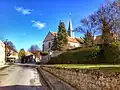 A view of the church of Hédouville