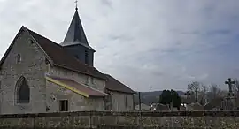 The church in Courcelles-sur-Aire