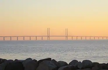 Øresund Bridge, between Denmark and Sweden