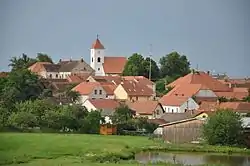 General view with the Church of Saint Leonard