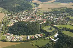 Aerial view of Černá Hora