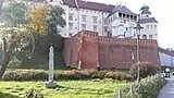 Światowid monument by Wawel in Kraków