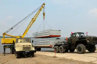 Automobile crane of the Railway Troops of Russia