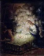 Christmas, depicting the nativity