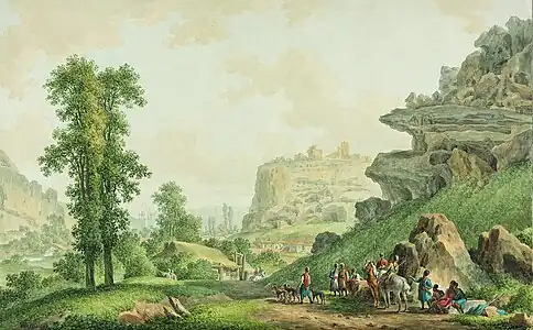 View of Inkerman Fortress in 1796, M. M. Ivanov