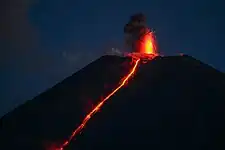 The eruption of June 2020.