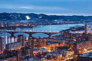 Krasnoyarsk, the largest city in the region