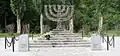 Menorah monument to the 33,771 Jews murdered at Babi Yar, Ukraine