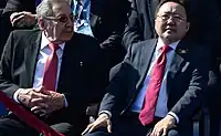 Cuban President Raúl Castro with Mongolian President Tsakhiagiin Elbegdorj