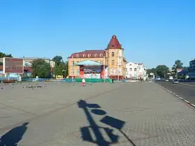 Center of the city during the May Day (holiday)