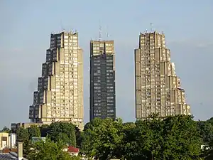 Eastern City Gate by Vera Ćirković in Belgrade, 1976