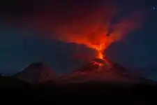 The eruption of October 2016.