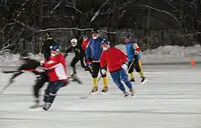 Bandy at Stroitel stadium